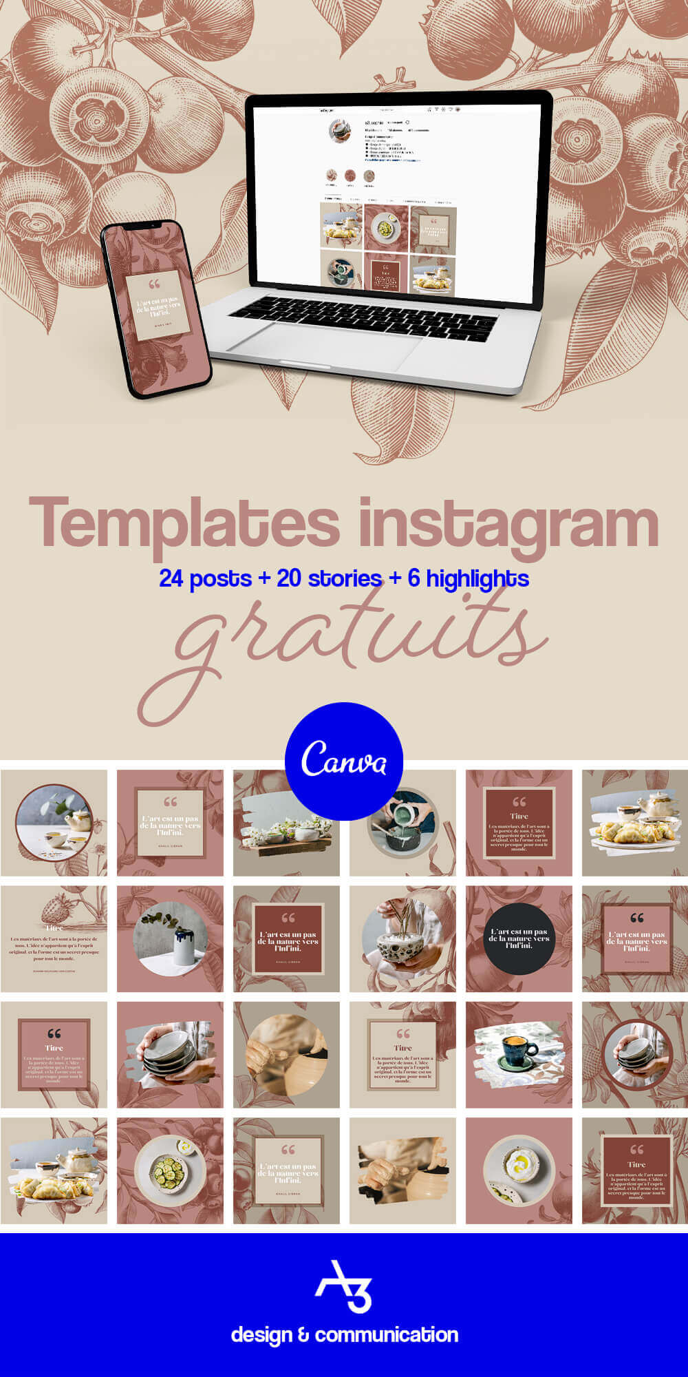 Templates instagram gratuits