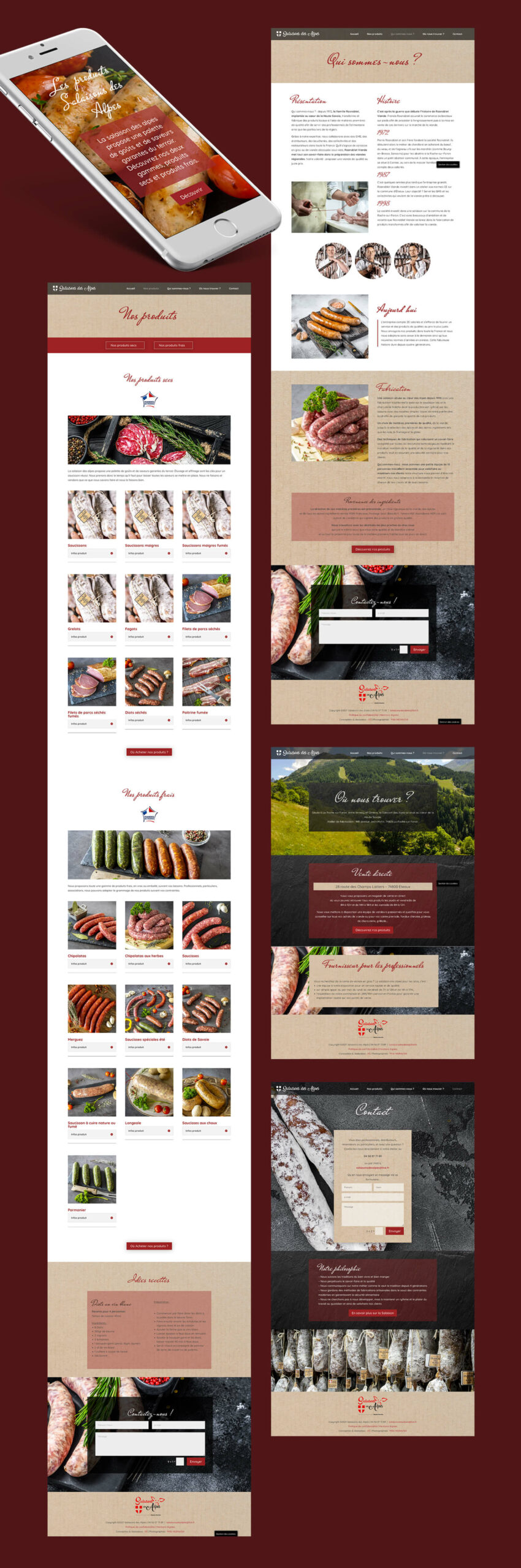 Web design Merveilles de Marie